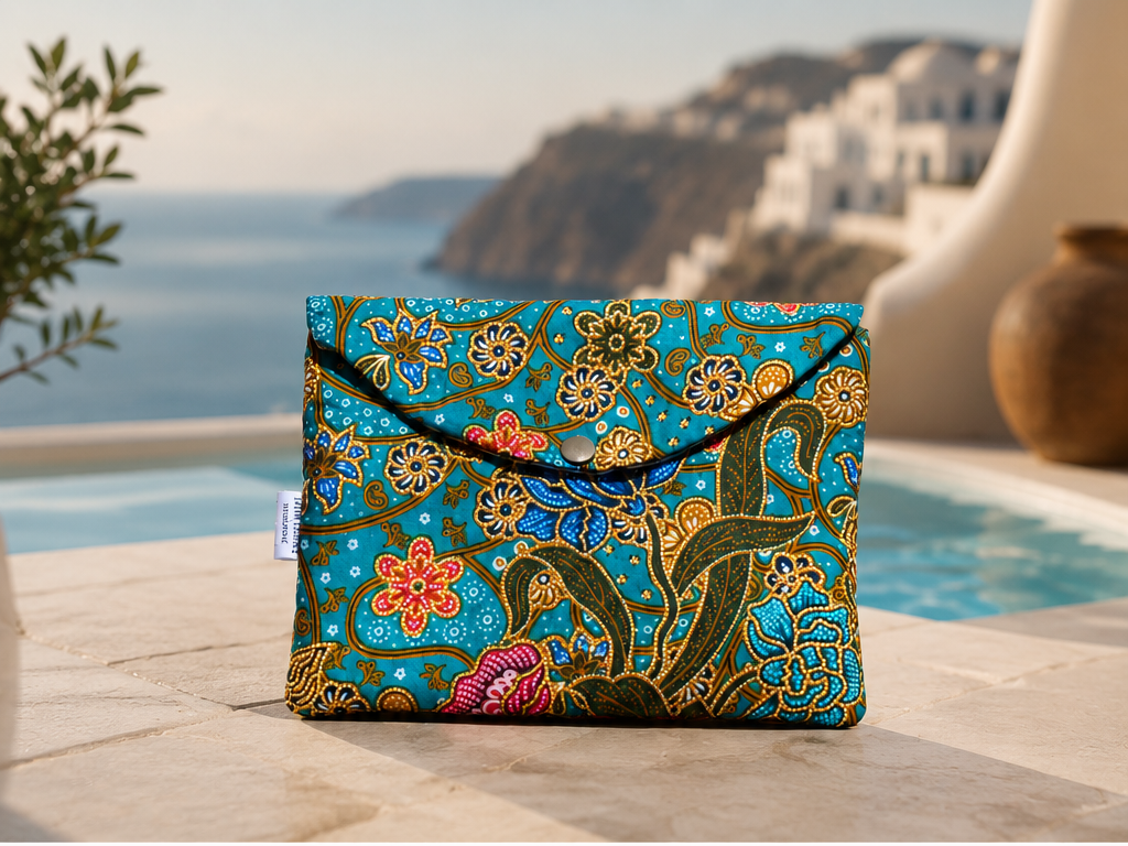 Bolso Tamyraki — origen: Oia, Santorini, Grecia